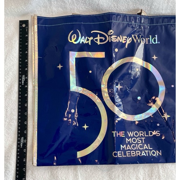 Huge Lot Walt Disney World 50th Anniversary Reusable Bag WDW Gift Tote RARE - Picture 7 of 12